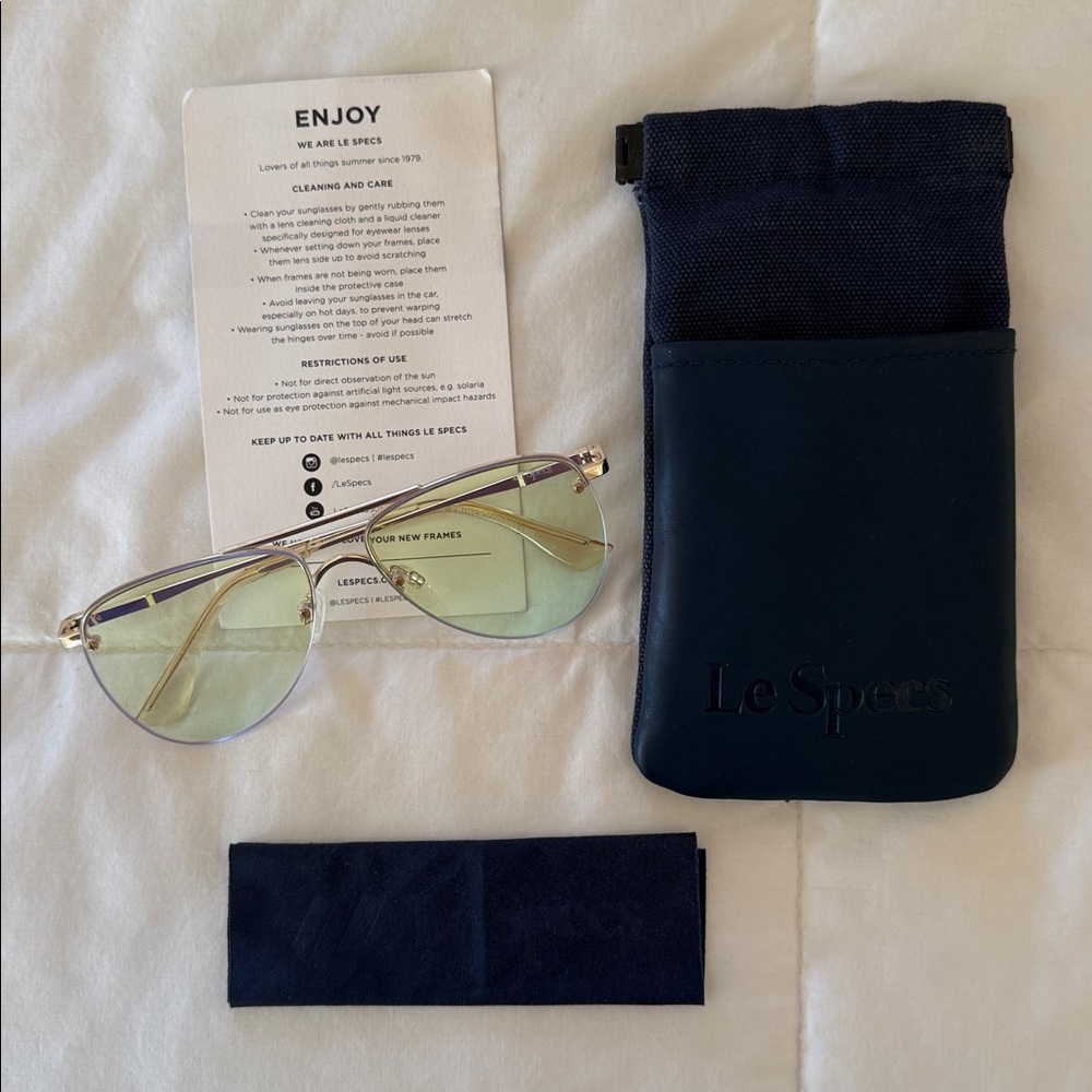 Le Specs The Prince 58mm Blue Light Blocking Glasses - Picture 6 of 13